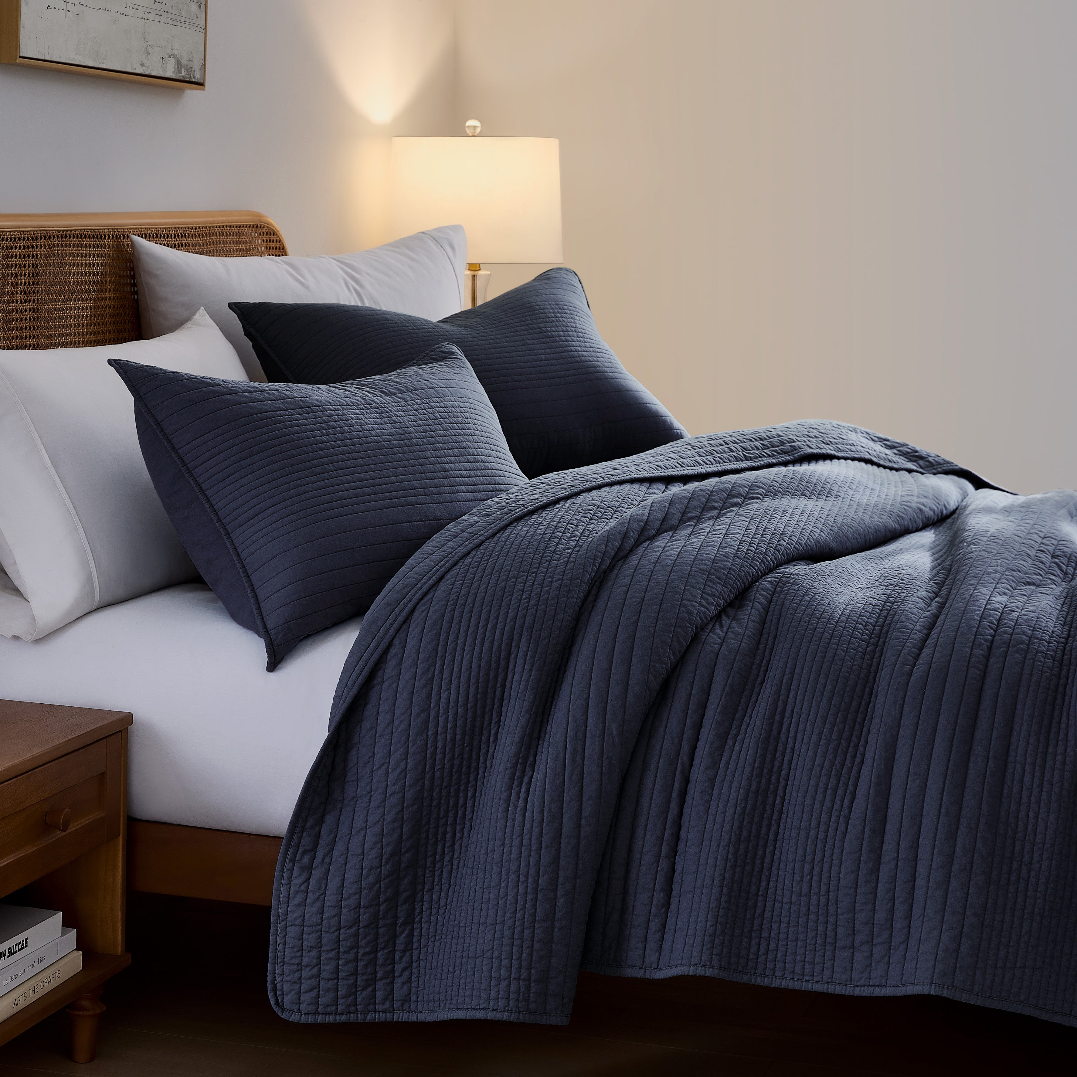 palassio Striped  100% Cotton Stripe Quilt