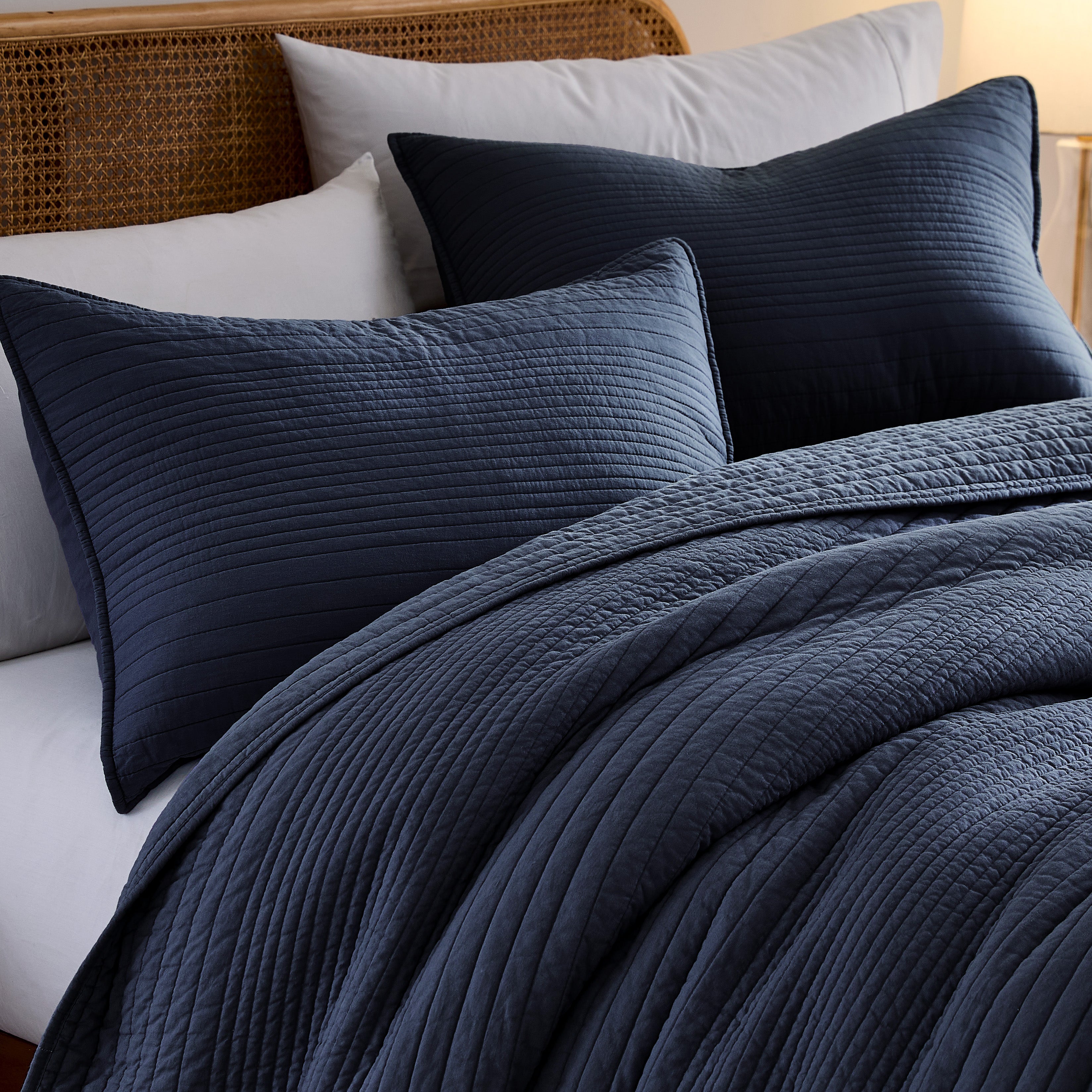 palassio Striped  100% Cotton Stripe Quilt