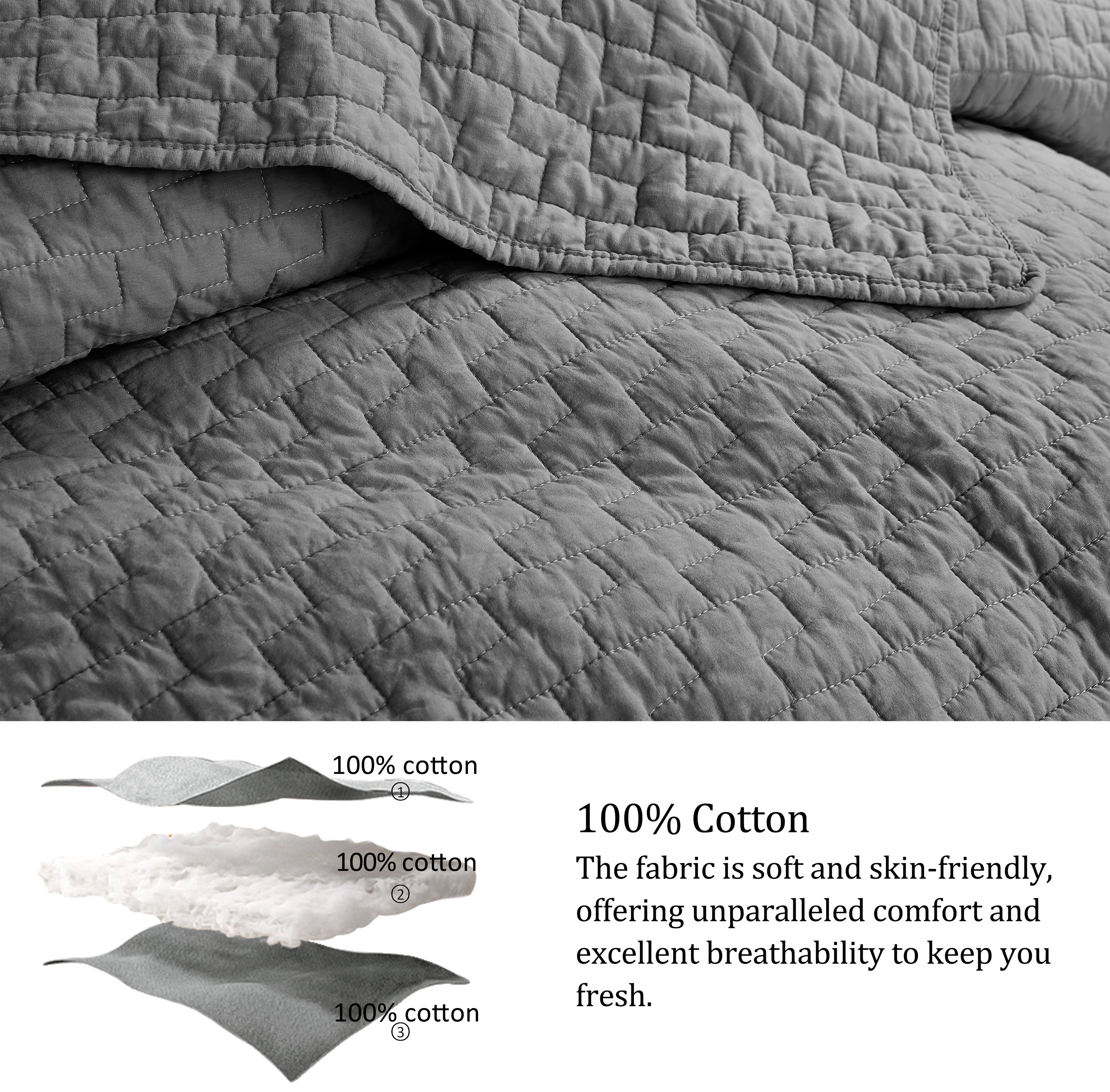 palassio 100% Cotton Quilt Shabby Chic  Bedding Sets