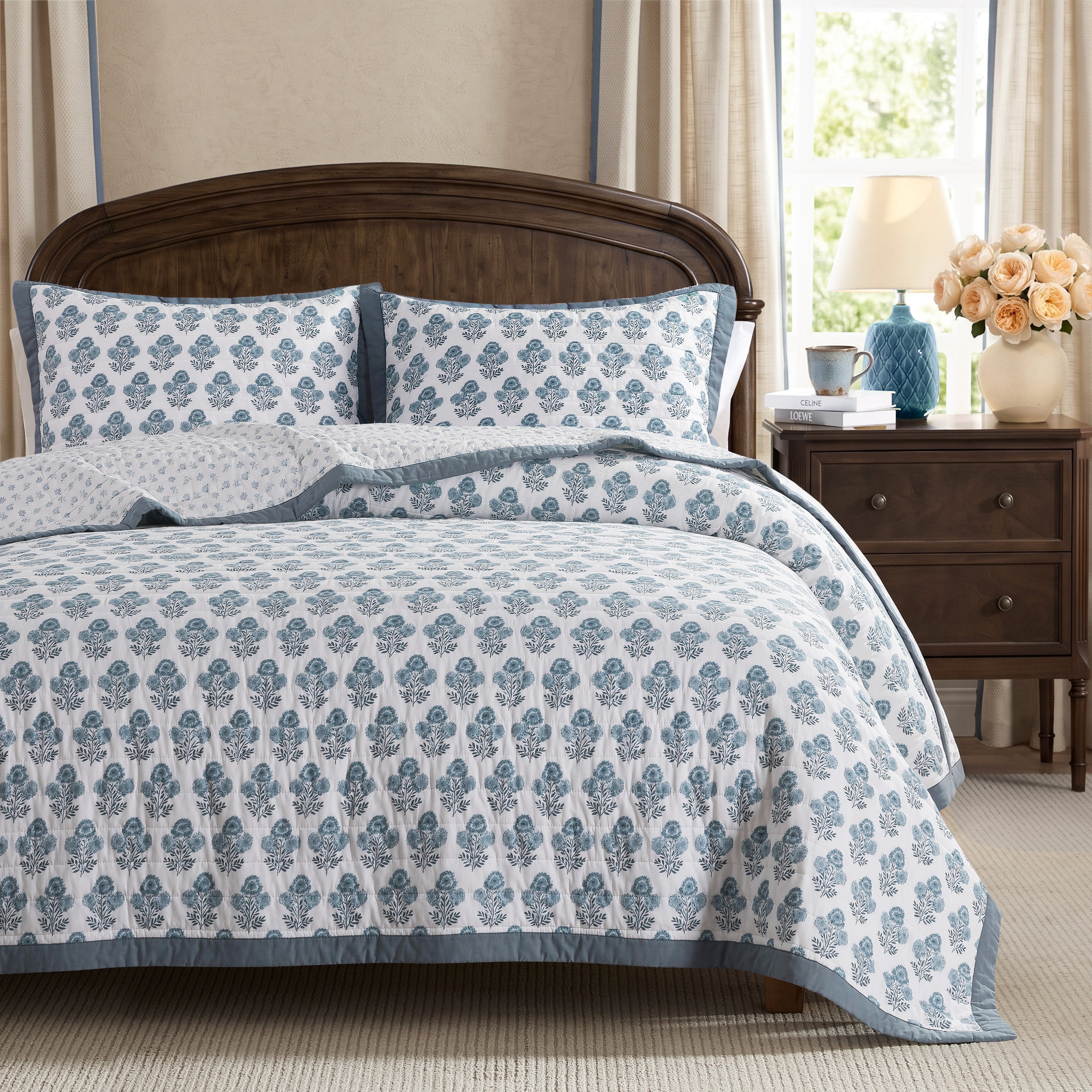 palassio 100% Cotton Reversible Patchwork Quilt Set